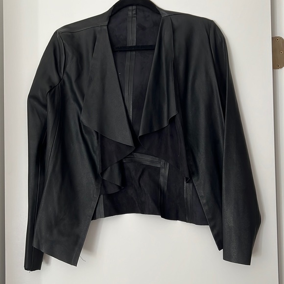 Drapey Leather Jacket - Picture 1 of 3